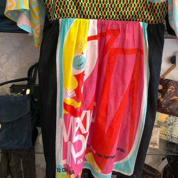 CUSTCO BARCELONA Sheer Cotton Print Dress - Picture 7 of 7